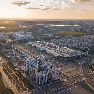 Bugun апарт-гостиница с птичьего полета, Expo Казахстан